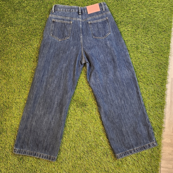 ccaabb Denim - Super Wide Leg Women’s Jeans - Dark Blue Flare. Boxy. Baggy. 90s Y2K Rare Retro